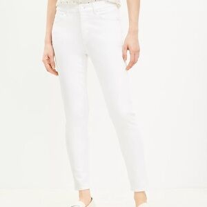 LOFT Petite High Rise The Skinny Jeans in White